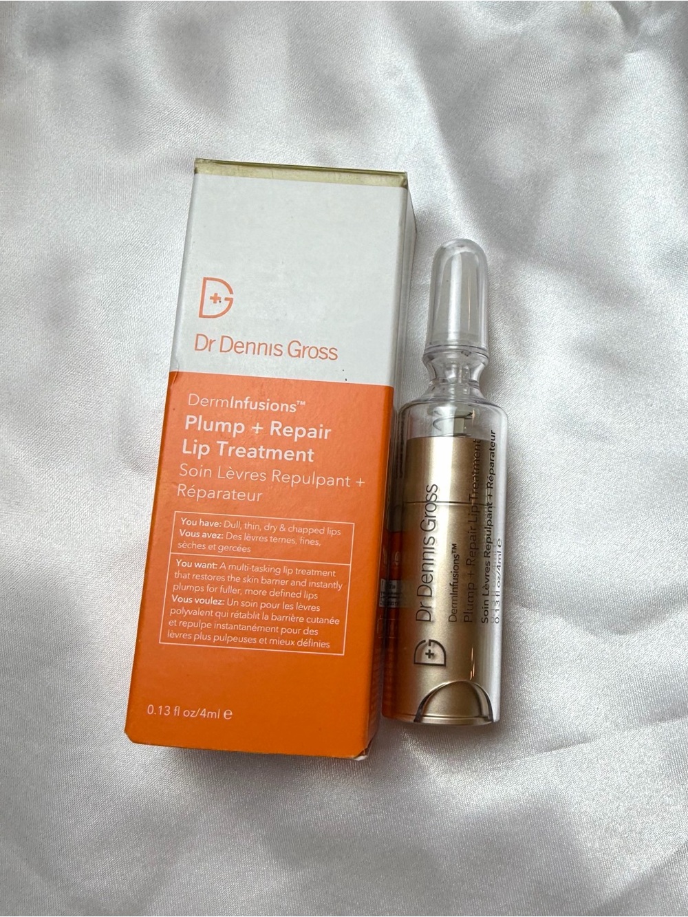 Dr Dennis Gross Derminfusions Plump + Repair Lip Treatment .13 fl. oz. New